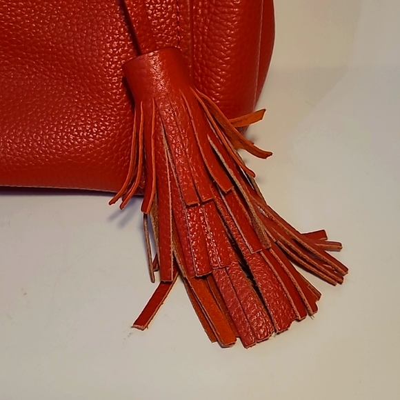 Valentina genuine leather red convertible purse - Picture 3 of 11